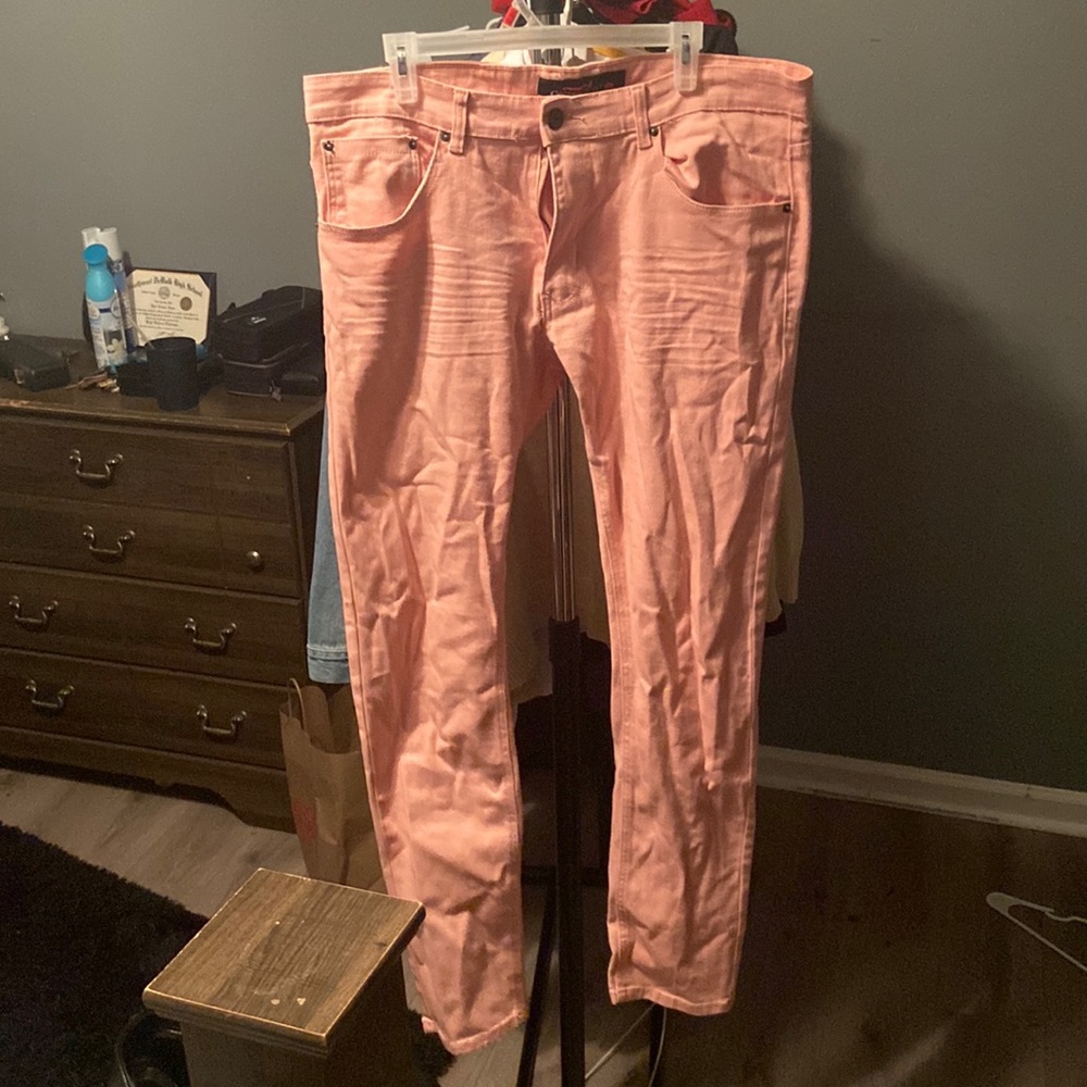 Pink jeans.. only worn once